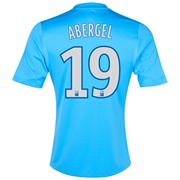 Olympique de Marseille Third Shirt 2013/14 - Kids Blue with Abergel 19 printing