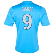 Olympique de Marseille Third Shirt 2013/14 - Kids Blue with Gignac 9 printing