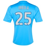 Olympique de Marseille Third Shirt 2013/14 - Kids Blue with Imbula 25 printing