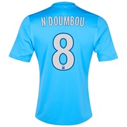Olympique de Marseille Third Shirt 2013/14 - Kids Blue with N’Doumbou 8 printing