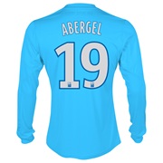 Olympique de Marseille Third Shirt LS 2013/14 - Mens Blue with Abergel 19 printing