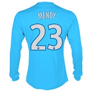 Olympique de Marseille Third Shirt LS 2013/14 - Mens Blue with Mendy 23 printing