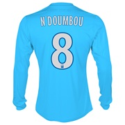 Olympique de Marseille Third Shirt LS 2013/14 - Mens Blue with N’Doumbou 8 printing