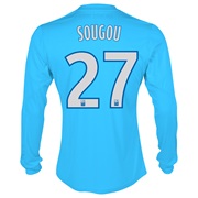 Olympique de Marseille Third Shirt LS 2013/14 - Mens Blue with Sougou 27 printing