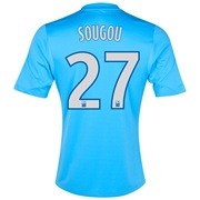 Olympique de Marseille Third Shirt SS 2013/14 - Mens Blue with Sougou 27 printing
