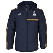 Olympique de Marseille Training Padded Jacket - Mens Lt Blue