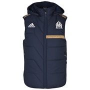 Olympique de Marseille Training Padded Vest - Mens Lt Blue