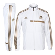 Olympique de Marseille Training Presentation Suit - Mens White