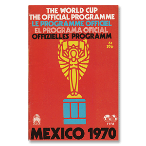 1970 WC Souvenir Programme World Cup Finals, Mexico