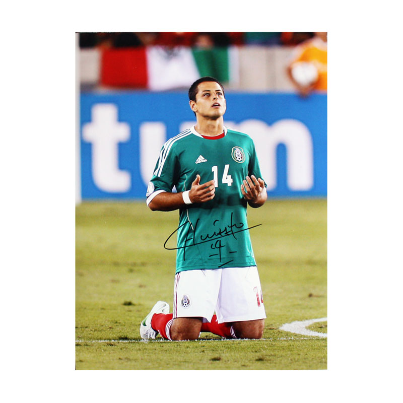 Javier Hernandez Signed Mexico Photo
