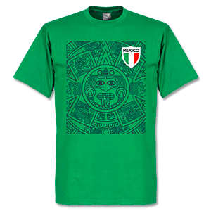 Mexico 1998 Aztec T-shirt - Green