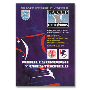 Middlesbrough v Chesterfield - FA Cup Semi Final, at Old Trafford 13th Apr. 1997