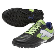 Puma Powercat 4 Astroturf Trainers - Black/Jasmin Green/Monaco Blue