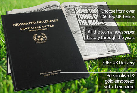 Newcastle United Personalised Football Book