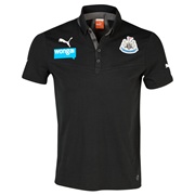 Newcastle United Polo - Black/Dark Grey Heather