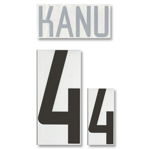 Kanu 4 02-03 Nigeria Away Official Name and Number