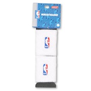 NBA Logoman Wristbands - White