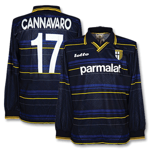 98-99 Parma 3rd L/S Shirt + Cannavaro 17 - Grade 9