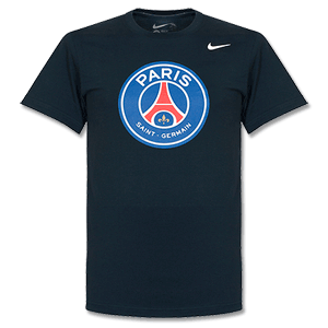 PSG Navy Core Crest T-Shirt 2013 2014