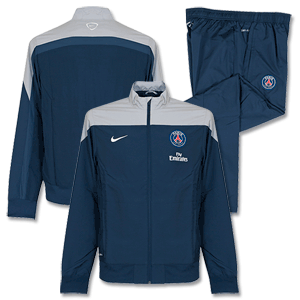 PSG Navy Squad Sideline Woven Warm Up Suit 2013 2014