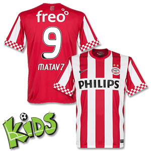 12-13 PSV Home Shirt + Matavz 9 (Fan Style) - Boys