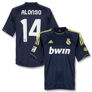 12-13 Real Madrid Away Shirt + Alonso 14