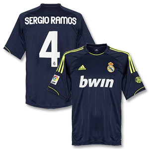 12-13 Real Madrid Away Shirt + Sergio Ramos 4