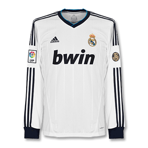 12-13 Real Madrid Home L/S Shirt