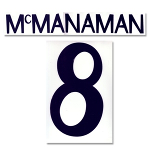 1998 Real Madrid Home McManaman 8 Flex Name and Number
