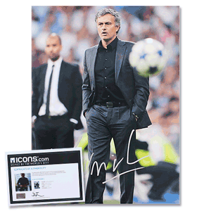 Jose Mourinho Clasico Rivalry Real Madrid Signed Photo