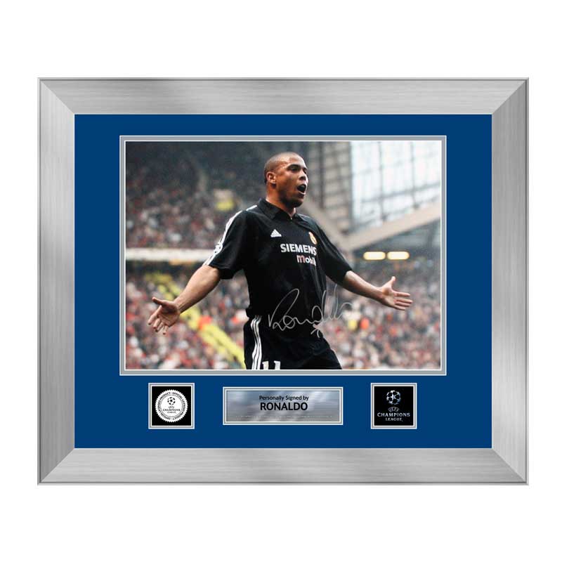 Official UEFA Champions League Ronaldo Signed and Framed Real Madrid Photo