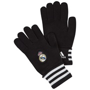 Real Madrid 3 Stripe Gloves - Mens Black