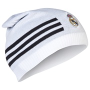 Real Madrid 3 stripe Beanie - Mens White