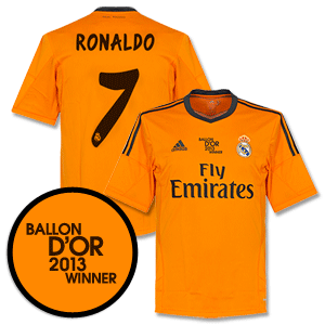 Real Madrid 3rd Ronaldo Ballon D'or Winner Shirt 2013 2014