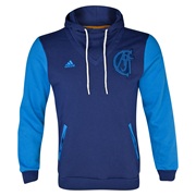 Real Madrid Authentic Hooded Top - Mens Dk Blue