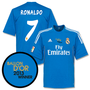 Real Madrid Away Ronaldo Ballon D'or Winner Shirt 2013 2014