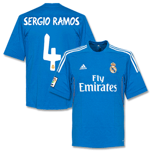 Real Madrid Away Sergio Ramos Shirt 2013 2014