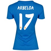 Real Madrid Away Shirt 2013/14 - Womens with Arbeloa 17 printing