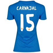 Real Madrid Away Shirt 2013/14 - Womens with Carvajal 15 printing