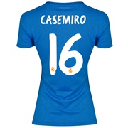 Real Madrid Away Shirt 2013/14 - Womens with Casemiro 16 printing