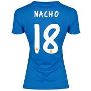 Real Madrid Away Shirt 2013/14 - Womens with Nacho 18 printing