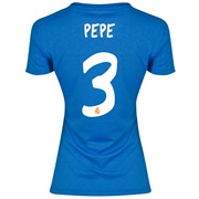 Real Madrid Away Shirt 2013/14 - Womens with Pepe 3 printing