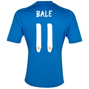 Real Madrid Away Shirt 2013/14 with Bale 11 printing