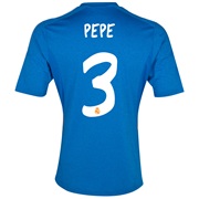 Real Madrid Away Shirt 2013/14 with Pepe 3 printing
