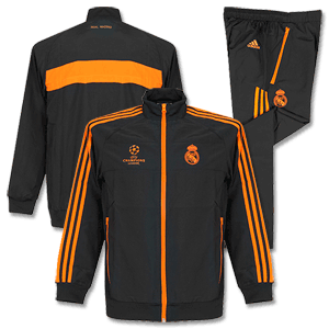 Real Madrid Boys Champions League Grey Presentation Suit 2013 2014