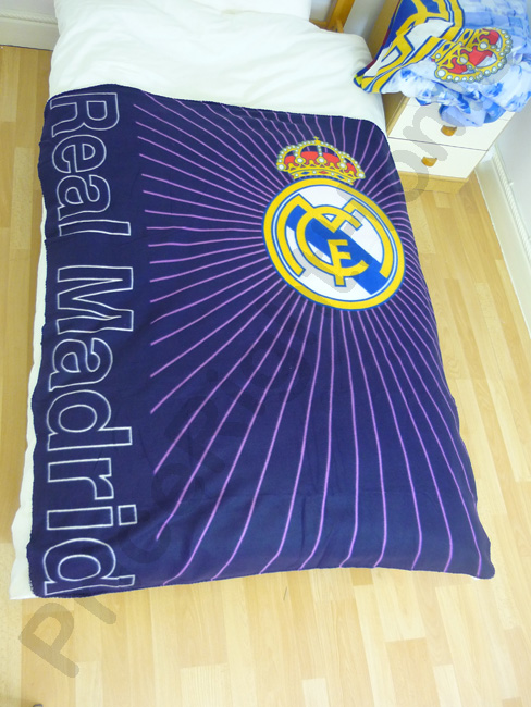 Real Madrid CF 'Blue' Fleece Blanket 120cm x 150cm