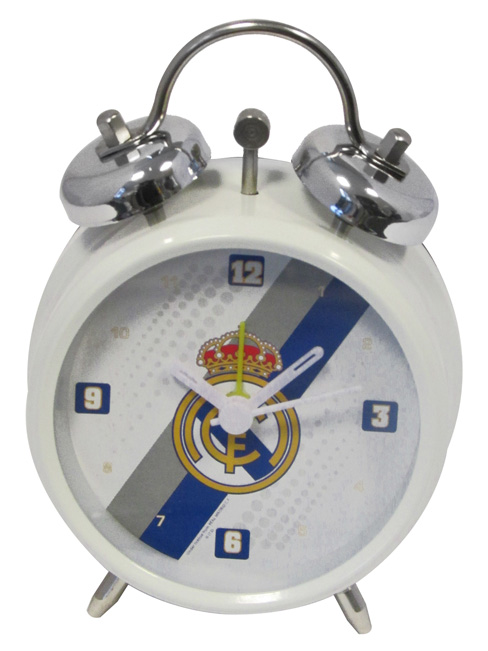 Real Madrid CF Stripe Mini Bell Alarm Clock