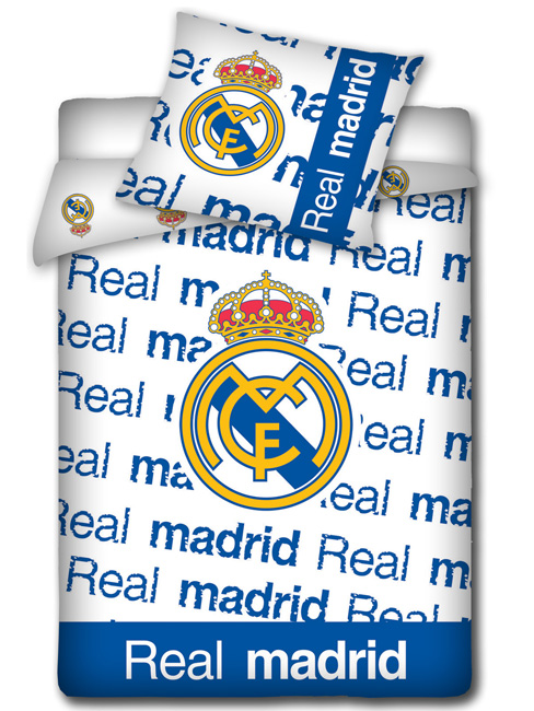 Real Madrid CF Vintage Single Duvet Cover and Pillowcase Set