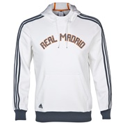 Real Madrid Core Hooded Sweatshirt - Mens White