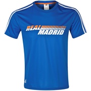 Real Madrid Core Pes T-Shirt - Mens Blue